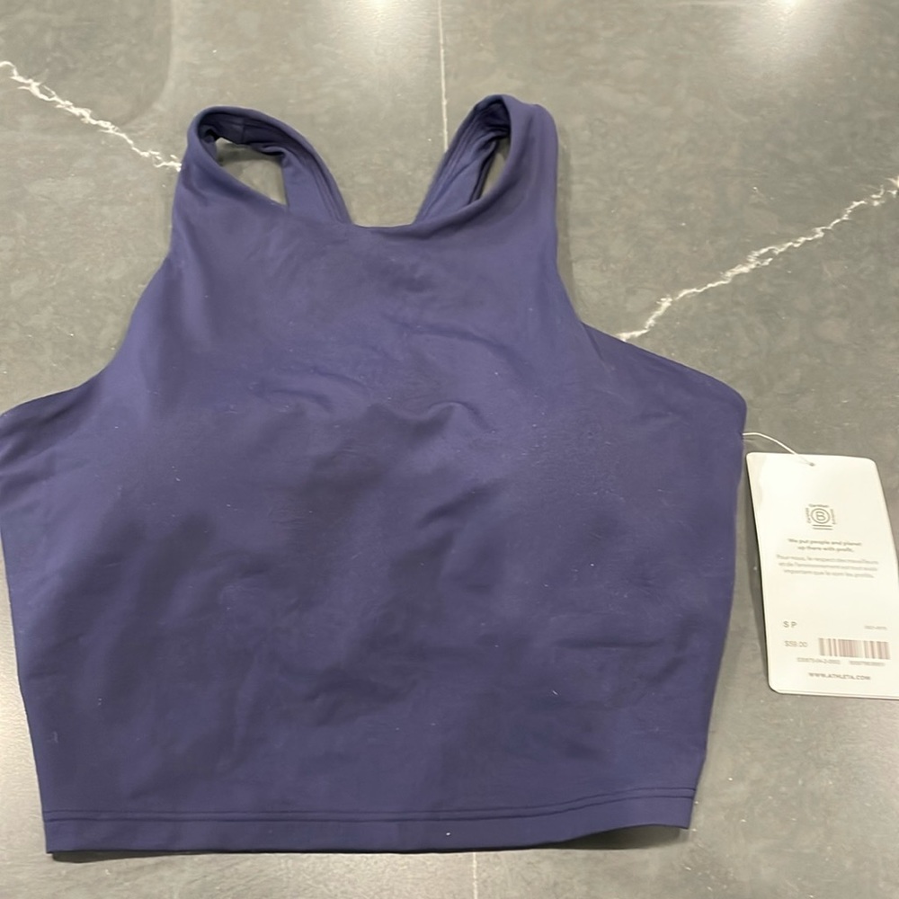 Athleta conscious crop bikini top, brand new never worn, size Small